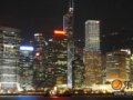 香港，维多利亚港看夜景
