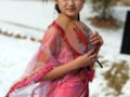 山东济南评选“冰雪泳装美人”(组图)