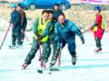 新年第一天 银川人冰雪上耍了个痛快！