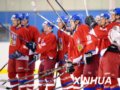 大冬会男子冰球—捷克队大胜英国队