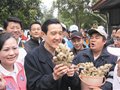 马英九登台南高峰 民众送姜祝马“一统江山”