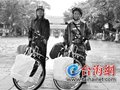纪念辛亥革命100年 两台湾骑友结伴千里单车上北京