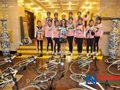 女子骑行队到达安阳 环河南尽显巾帼英姿