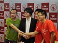 2011年亚洲户外展天伦天签约清华大学登山队