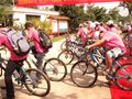50余准大学生昨骑游慢行道宣传海口