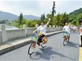 迎休博、倡绿色218位骑友环湘湖骑行