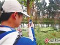 共睹母亲河治理 昆明2000余志愿者徒步盘龙江