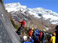 韩国户外知名人士四姑娘山传授救援培训及技术