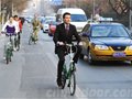 塞巴斯蒂安·科北京街头骑车宣传伦敦奥运会
