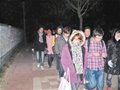 84名大学生深夜暴走挑战极限 9小时暴走40公里