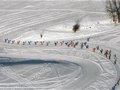 全国高校首届滑雪冬令营越野滑雪比赛24日在净月潭鸣枪