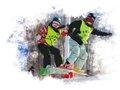 百万市民上冰雪 怪坡滑雪场演单板追逐(图)