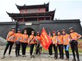 老年自行车爱好者骑行1300公里参加激情唱响