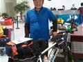 67岁大陆单车骑士欲横渡台湾海峡 环岛骑行12天