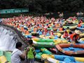 湖北京山鸳鸯溪漂流迎来客流新高峰